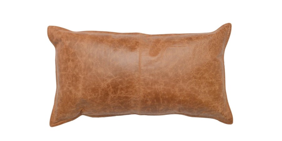 Home Decor Bassett | Leather Bolster Pillow