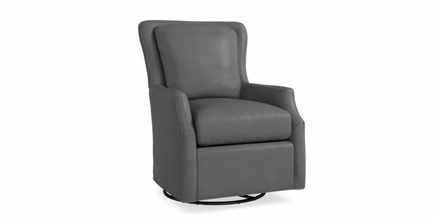 Living Bassett Motion Seating | Kent Leather Swivel Glider