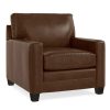 Living Bassett Leather Seating | Ladson Leather Track Arm Chair