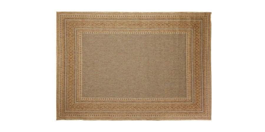 Outdoor Bassett Performance Rugs | Mesa Diamond Border