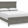 Bedroom Bassett | Shoreline Ocean Grey Louvered Bed