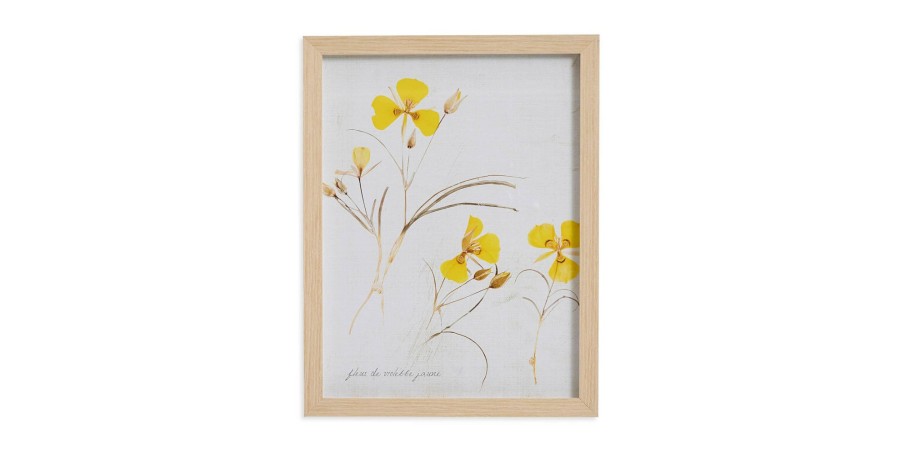 Home Decor Bassett | Pressed Yellow Violets