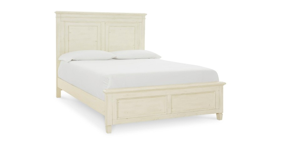 Bedroom Bassett | Shoreline Sea Salt Panel Bed