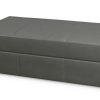 Living Bassett Ottomans & Benches | Ellery Leather Storage Ottoman