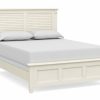 Bedroom Bassett | Shoreline Sea Salt Louvered Bed