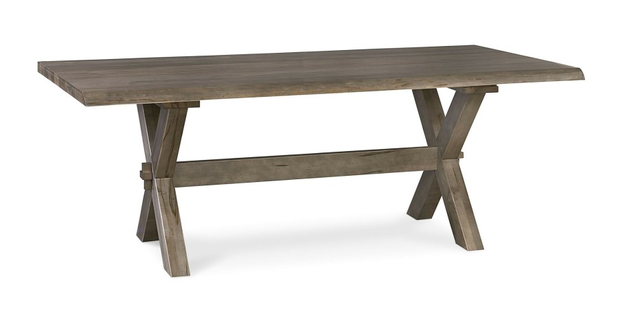 Dining Bassett | Crossbuck Live Edge Dining Table