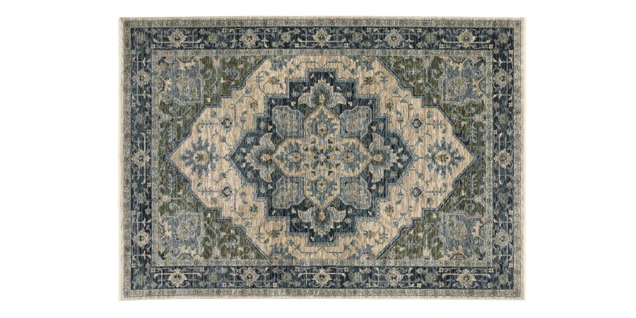 Rugs Bassett Performance Rugs | Charleston Blue