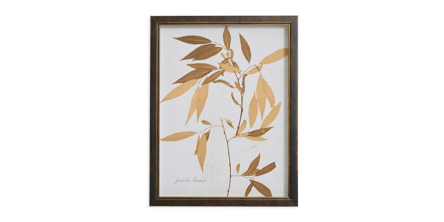 Home Decor Bassett | Sepia Bamboo Leaves