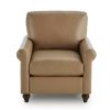 Living Bassett Leather Seating | Premier Custom Leather Sock Arm Chair