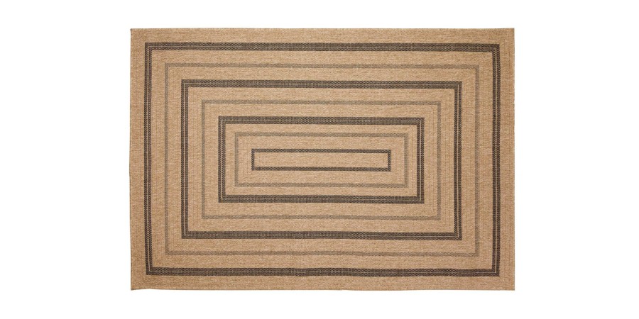 Outdoor Bassett Performance Rugs | Lucia Multi Squared