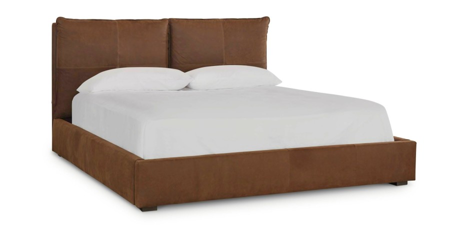 Bedroom Bassett | Greer Leather Upholstered Bed