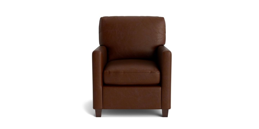 Living Bassett Leather Seating | Trent Leather Accent Chair