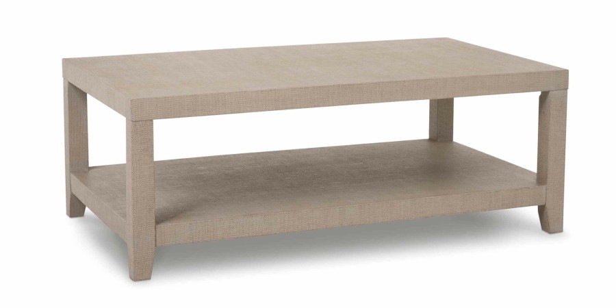 Living Bassett Occasional & Accent Tables | Ventura Raffia Rectangle Cocktail Table