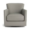 Living Bassett Motion Seating | New American Living Leather Swivel Glider