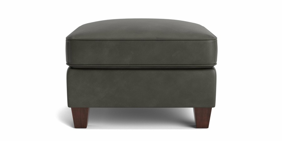 Living Bassett Leather Seating | Corinna Leather Ottoman