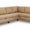 Living Bassett Sectionals | Premier Custom Leather Track Arm L-Shaped Sectional