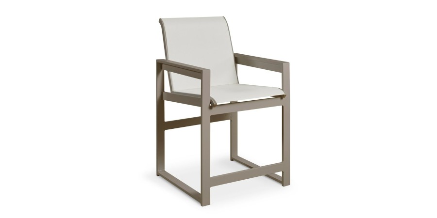 Outdoor Bassett | Bonavista Outdoor Track Arm Counter Stool