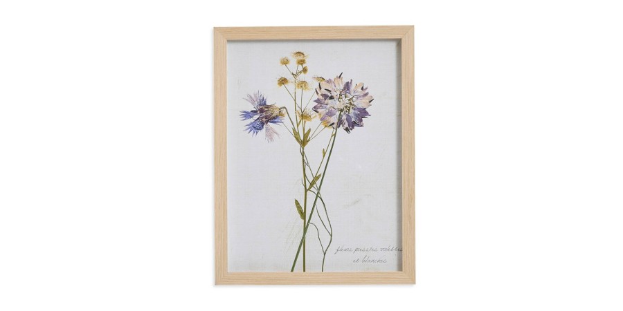 Home Decor Bassett | Pressed Purple Flowers