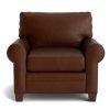 Living Bassett Leather Seating | Carolina Leather Sock Arm Chair