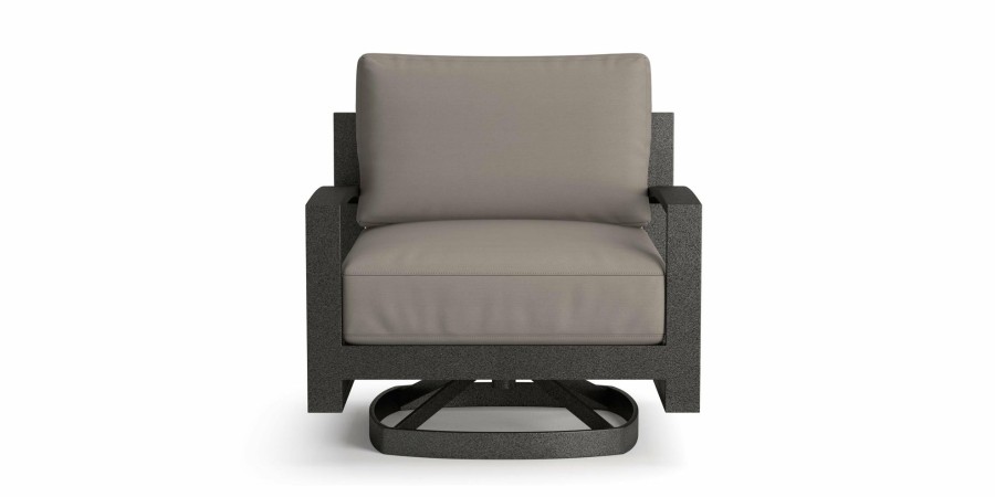 Outdoor Bassett | Bonavista Outdoor Arched Arm Swivel Rocker