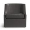 Living Bassett Leather Seating | Sylva Leather Accent Chair