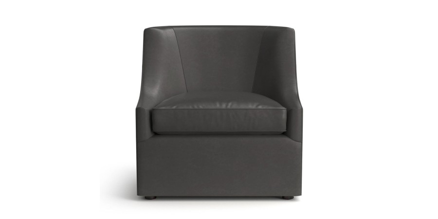 Living Bassett Leather Seating | Sylva Leather Accent Chair