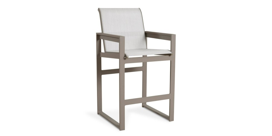 Outdoor Bassett | Bonavista Outdoor Track Arm Bar Stool