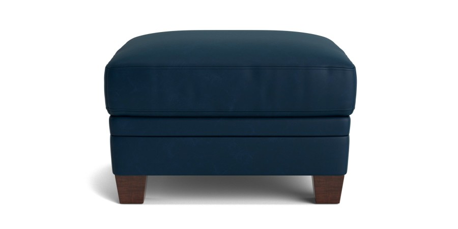 Living Bassett Leather Seating | Ladson Leather Ottoman