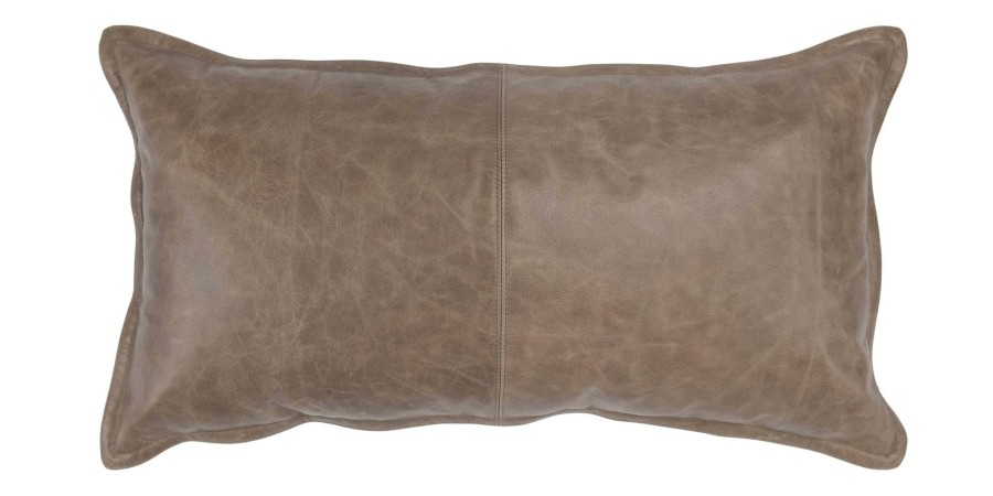 Home Decor Bassett | Leather Bolster Pillow