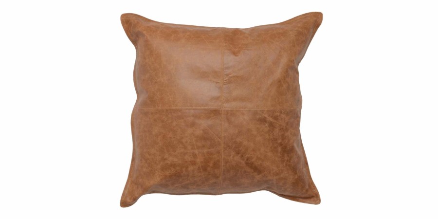 Home Decor Bassett | Leather Square Pillow