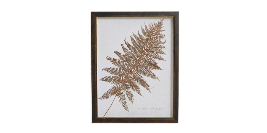 Home Decor Bassett | Sepia Fern Frond