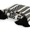 Home Decor Bassett | Endora Black Ivory Throw