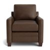 Living Bassett Leather Seating | Carolina Leather Track Arm Chair