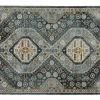 Rugs Bassett Performance Rugs | Charleston Navy Medallion