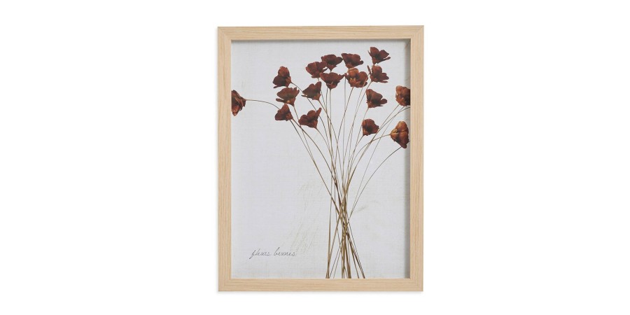 Home Decor Bassett | Deep Red Wildflowers