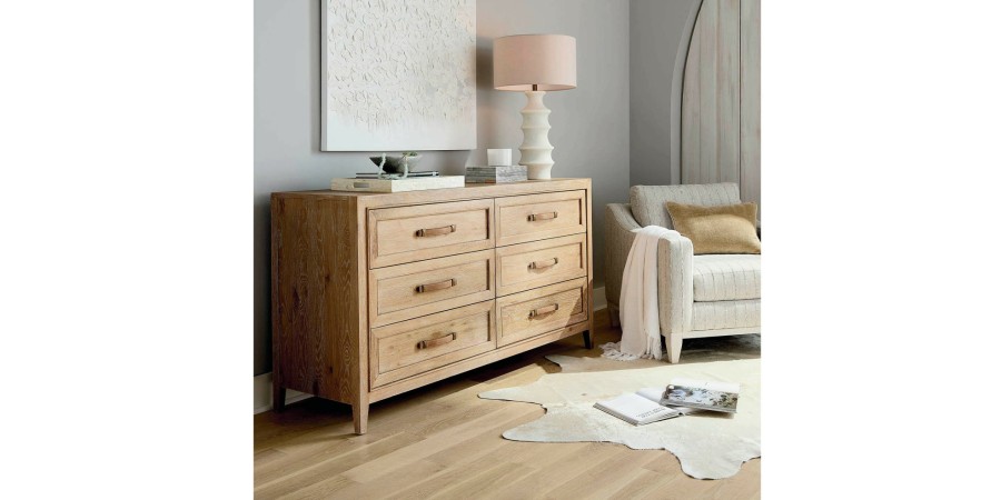 Bedroom Bassett | Courtland 6 Drawer Dresser