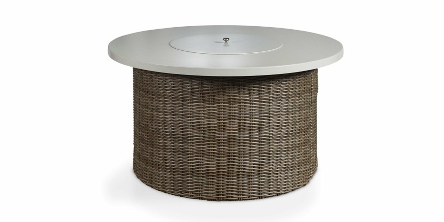 Outdoor Bassett | Huntington Round Fire Table