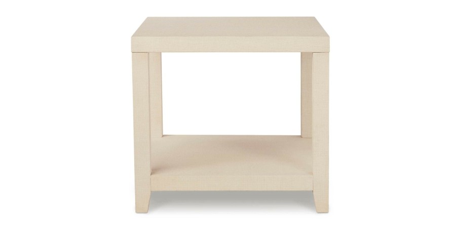 Living Bassett Occasional & Accent Tables | Ventura Natural Raffia End Table