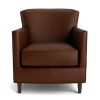 Living Bassett Leather Seating | New American Living Leather Accent Chair