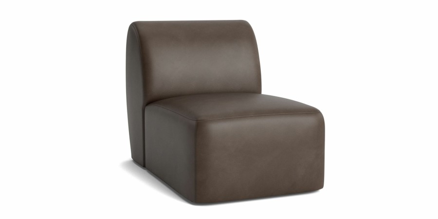 Living Bassett Office & Storage | Clyde Leather Accent Chair